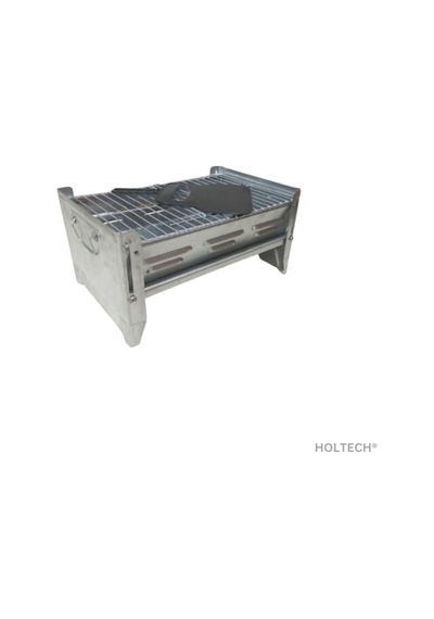 Holtech Portatif Çantalı Katlanır Paslanmaz Taşınabilir Çelik Mangal Fonksiyonel Izgaralı Barbekü Çok Renkli