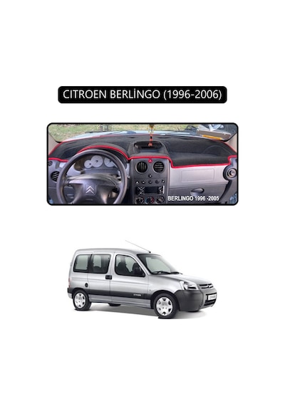 Cıtroen Berlingo 1996-2006torpido Koruma Halısı Siyah Kenar
