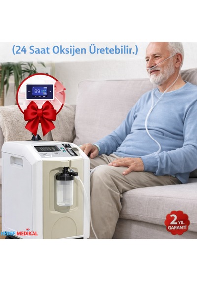 5l Oksijen Konsantratörü & 24 Saat Oksijen Üretebilir