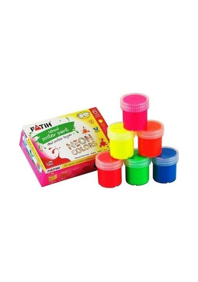 Fatih Guaj Boya Neon 6 Renk 6X25=150 Ml