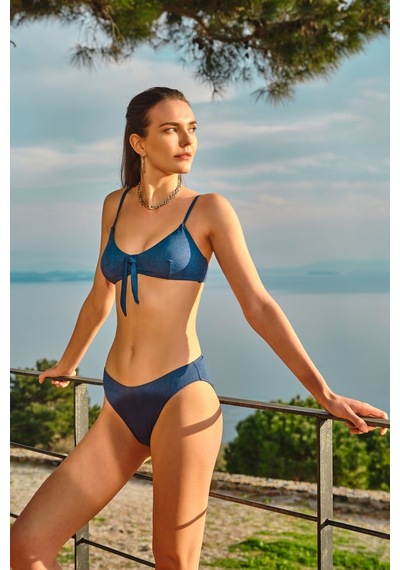 Too Salty Swimwear Kadın Mavi Kot Görünümlü Önden Bağlama Detaylı Fiyonklu Geniş Üçgen Bikini Takımı 24s119st Renkli Too Salty Swimwear Kadın Mavi Kot Görünümlü Önden Bağlama Detaylı Fiyonklu Geniş Üçgen Bikini Takımı 24s119st Renkli
