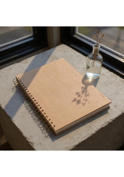 Çizgili Spiralli Not Defteri, A4 Boyut 21x29,7 Cm , 120 Yaprak 240 Sayfa , 90gr. Ivory Kağıt, Ofis İçin İdeal K Çok Renkli