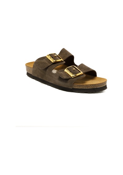 Terlik Kadın 17d8 Frau Velour-s T.moro Dark Brown Koyu Kahverengi