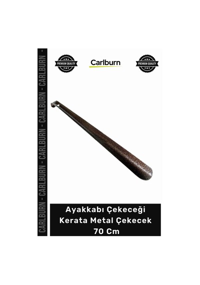 Carlburn Çekecek Sağlam Dayanıklı Kalın Demir Kahverengi Boy Ayakkabı Çekeceği Kerata Metal Çekecek 70 Cm