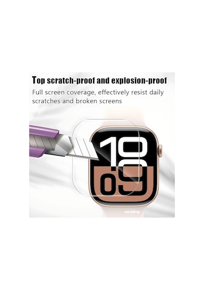 Apple Watch Uyumlu Series 11 Gps + Cellular 46mm Ekran Koruyucu Nano Jelatin 6 Adet - İnce Ve Esnek