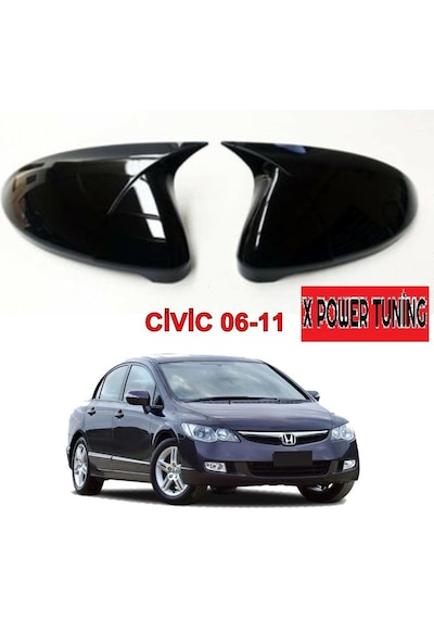 Honda Civic Fd6 2006 - 2012 Piona Black Batman Ayna Kapağı