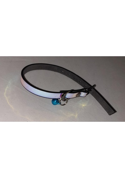 Mavi Zilli Hologram Janjanli Rugan Derili 1 CM Tasma
