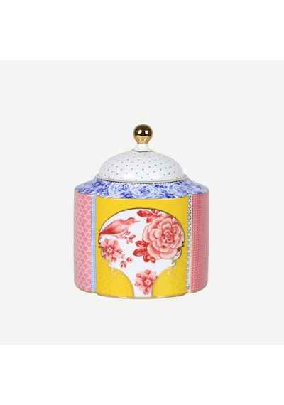 Sarı Pembe Porselen Saklama Kabı 1750 Ml