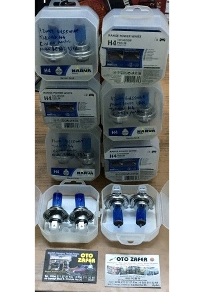 48680 Narva H4 12 V 60 55W P43T Range P Whıte 4500K Ampul Beyaz