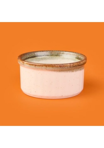 Porselen Sufle Kabı - Yeşil - 9 Cm Çok Renkli