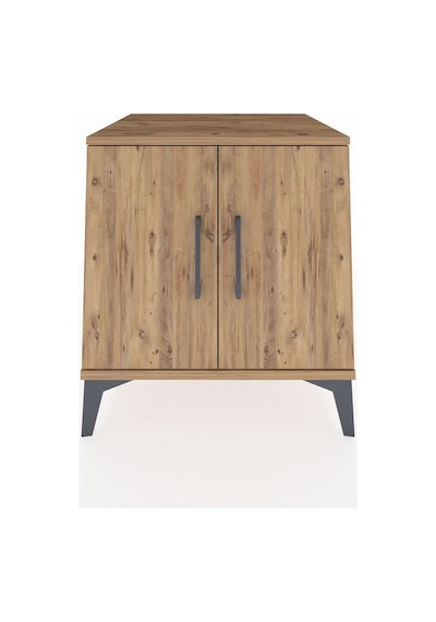 Kronos Komodin 2 Raflı 2 Kapaklı 60x59x64 Çam-çam Çam