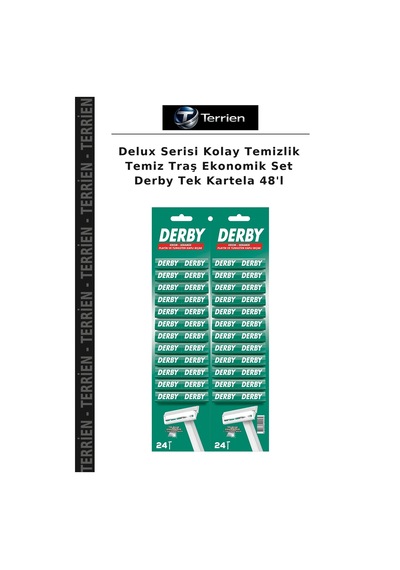 Delux Serisi Kolay Temizlik Temiz Traş Ekonomik Set Derby Tek Kartela 48'l