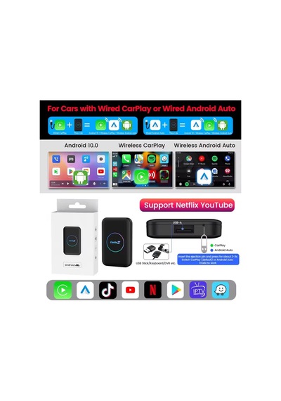 Carlinkit Tbox Lıte S 4gb Ram 32gb Rom Kablosuz Carplay & Android Auto Youtube Netflix Video Oynatma Diğer