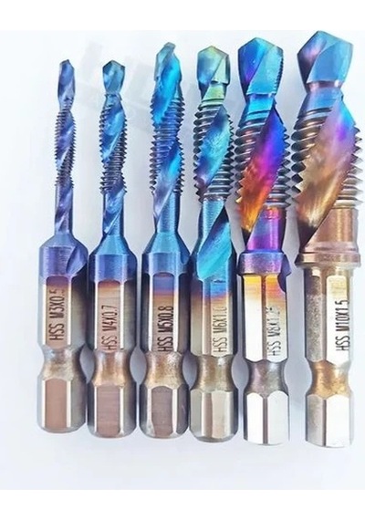 Kılavuz 6'lı Set Hss Titanyum Kaplama