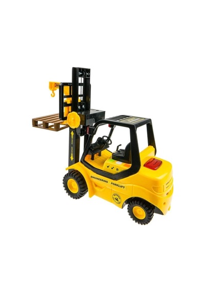 Oyuncak Sesli Işıklı Model İş Makinası Forklift 1 16