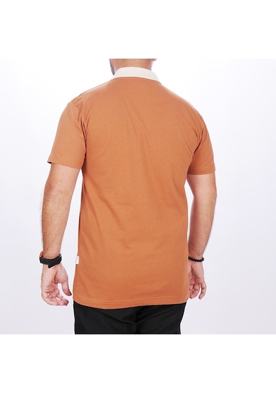 Polo Yaka Tshirt Kahve-bej Yakalı