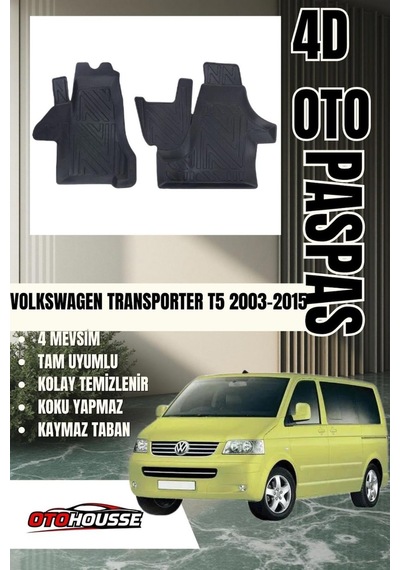 Volkswagen Transporter T5 2003-2015 Havuzlu Oto Paspas