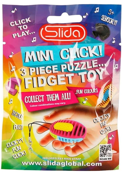 Mini Click 3 Parça Duyusal Puzzle - Stres Çarkı Ve Odaklanma Oyuncağı