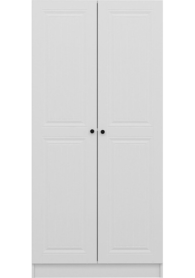 Kale 2 Mebran Kapaklı Dolap - Beyaz 190cm