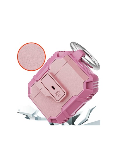 Apple AirPods Uyumlu 3. Nesil Kılıf Zore Airbag 27 Silikon Pembe