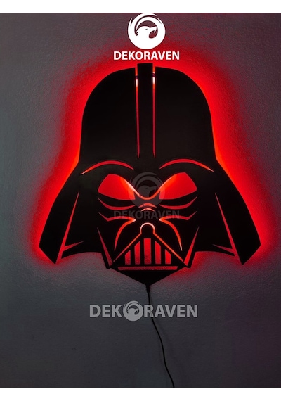 Darth Vader Led Işıklı Ahşap Tablo (523524502) Darth Vader Led Işıklı Ahşap Tablo (523524502)