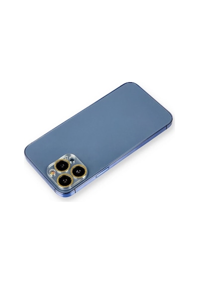 Apple İphone 12 Pro Shine Kamera Lens Koruma Cam - Gold -