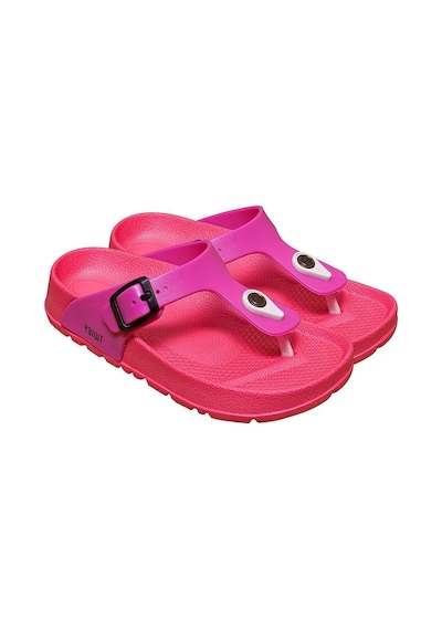 Twigy Celine Çocuk Parmak Arası Terlik Pembe Mor 31/35 K1346-RB Fuşya