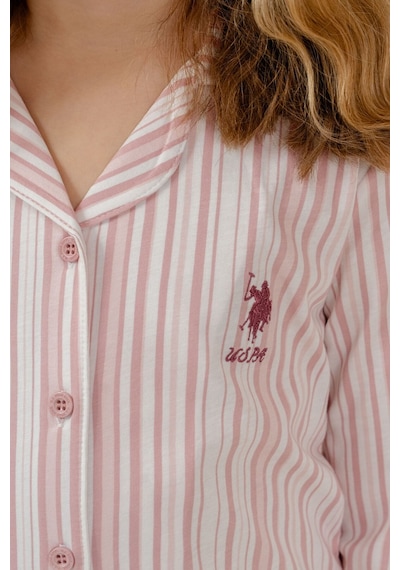 U.S. Polo Assn. Kız Çocuk Gömlek Pijama Takımı Nakışlı Krem Uzun Kol Pijama Takımı Us2728-c-v1 Us2728-c-v1 U.S. Polo Assn. Kız Çocuk Gömlek Pijama Takımı Nakışlı Krem Uzun Kol Pijama Takımı Us2728-c-v1 Us2728-c-v1