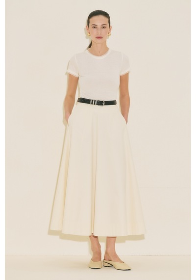 Manuka Kup Detaylı Kloş Etek Vanilya Ss26etk00002-154 Vanilya