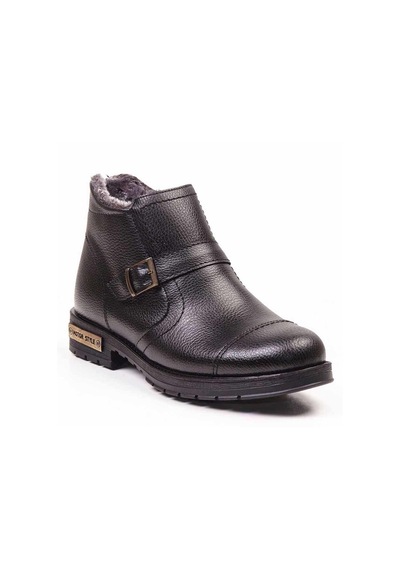 Daxtors 611 Garantili Soğuk Geçirmez Kürklü Unisex Fermuarlı Bot. Siyah