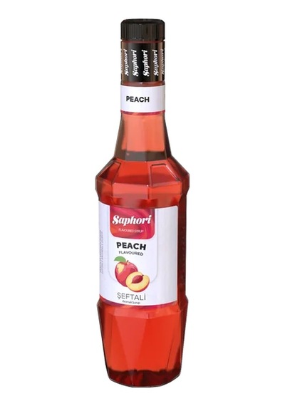 Saphori Şeftali Aromalı Kokteyl Şurubu Şeftali Şurubu 700 Ml