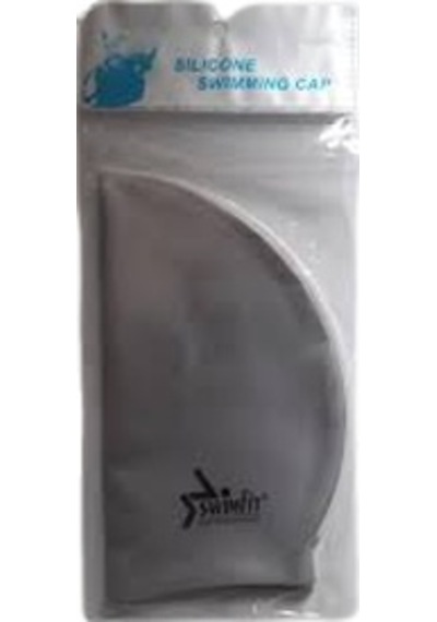 Swimfit Silikon Yüzme Bonesi Gri Çok Renkli