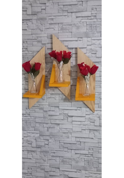 Ahşap Raf Çiçeklik 13.5x55 Cm