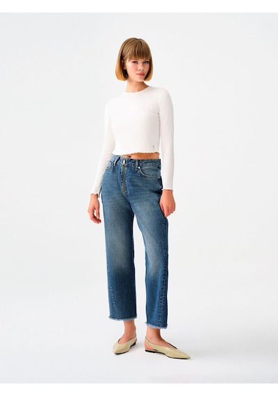 Boyfriend Boyfriend Kadın Pantolon Denim Mavi