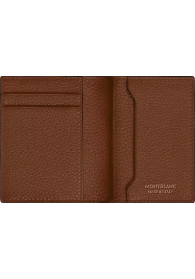 Mont Blanc Montblanc Grain Deri 4 Bölmeli Kartlık 221382 Kahverengi