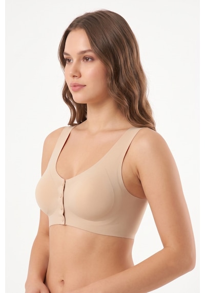 Missvera Kadın Lazer Kesim Önden Çıtçıtlı Pedli Sütyen Bgl-st05636 Ten