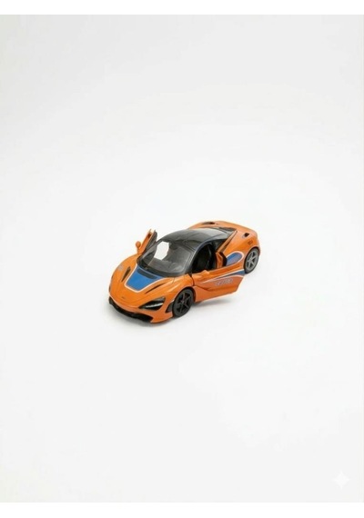 Süper Yarış Arabası McLaren Çek-Bırak Açılabilir Kapılı 12 cm Oyuncak Araba Turuncu