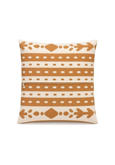 Beige Bone Serisi Kırlent Kılıfı Twill Kumaş Gizli Fermuar 43x43 Cm Y1 - 916497948 Y1