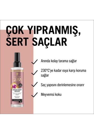 Onarıcı Sıvı Saç Bakım, 200 Ml Derinlemesine Besleyici Formül
