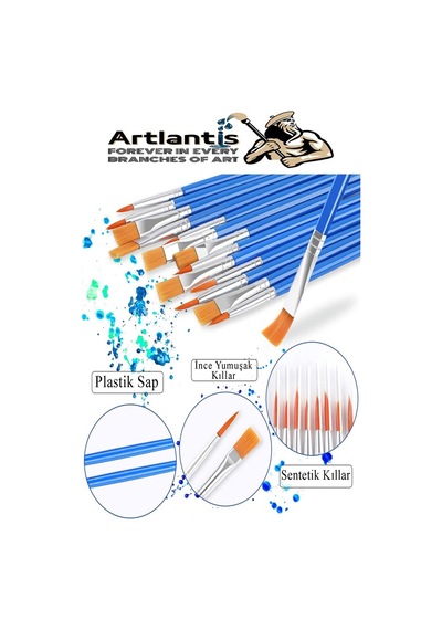 Godeli Plastik Resim Paleti 5 Li Plastik Spatula Resim Fırçası 1 Paket Ressam Paketi Sanatsal Esnek Plastik Palet Bıçağı