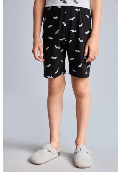 Defacto Batman Lisanslı Regular Fıt 2li Pijama Gri Melanj Takımı Erkek Çocuk H8144a826hsgr400 Gri-gr400