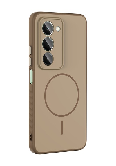 Xiaomi Redmi 15 Kılıf Kamera Lens Korumalı Magsafe Destekli Silikon Pazarplus Gümüş