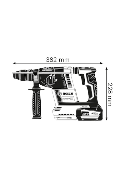 Bosch Professional GBH 18V-26 F Akülü Kırıcı/Delici Makinesi (Akü ve Şarj Cihazı Hariç) - 611910000
