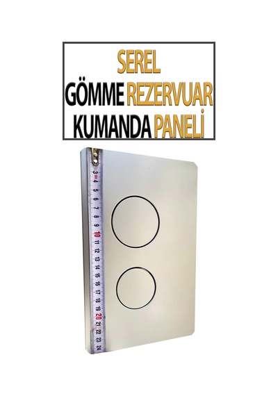 Serel Gömme Rezervuar Kumanda Paneli Beyaz