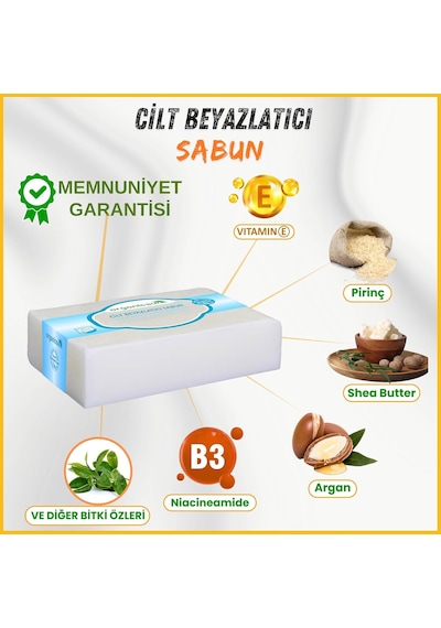 2'li Set Doğal Kabak Lifli Pirinç Sabunu Ve Cilt Beyazlatma Sabunu Diğer
