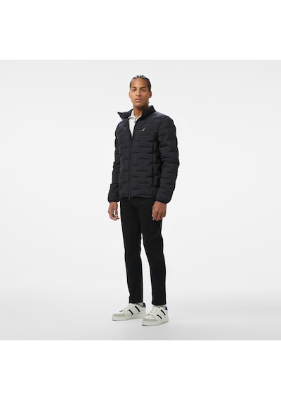 Nautica Erkek Siyah Standart Fit Dik Yaka Mont Kapitone J55002t Siyah