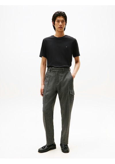 Tommy Hilfiger Lıght Interlock Tee Erkek Siyah T-shirt - Mw0mw37508 Siyah