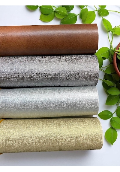 Varan Tekstil Yapışkanlı Krem Suni Deri 100 140 Cm