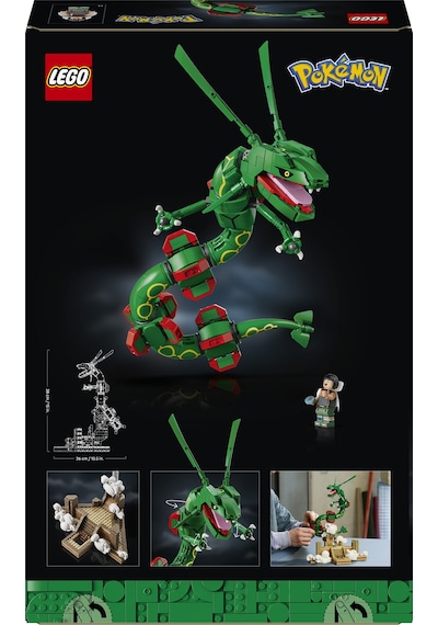 LEGO® Pokémon™ Rayquaza 72168 - Yetişkinler için Gerçekçi Detaylar İçeren Yaratıcı Model Yapım Seti (1083 Parça)