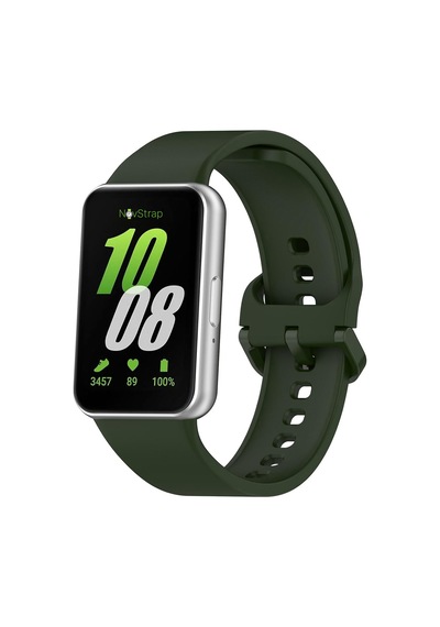 Novstrap Samsung Galaxy Fit 3 İle Uyumlu Kordon Kayış Yumuşak Silikon Klasik Kordon